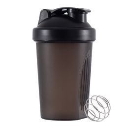 400 ml Shaker Cup Milk Shake Protein Powder Water Cup Fitness Sports Plastic Cup With Mixing Ball