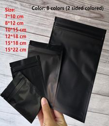 Plastic mylar bags Aluminum Foil Zipper Bag for Long Term food storage and collectibles protection 8 colors two side colored5390911