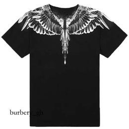 New Advanced Mbly Version Men's T-shirt Trendy Clothing Wings Print Couple Fashion Clothing Summer Cotton Round Tee Shirt 338
