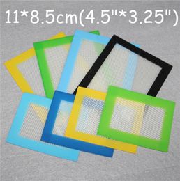 custom silicone dab mats silicone wax pads dry herb oil mats 11cm8 5cm silicone food grade baking mat dabber sheets jars dab mat4523151