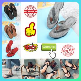 Designer Casual Platform Slides Slippers Men Woman anti slip wear-resistant weight breathable super soft soles flip flop1 Flat Beach sandals GAI