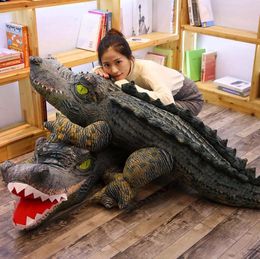 real life plush crocodile toy stuffed simulation animal soft doll 2m big toy for children birthday gift for boy3866687