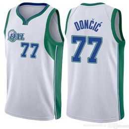 Luka Doncic Custom Men Women Youth Dallas''Mavericks''Kyrie Irving Basketball Jersey Dirk Nowitzki City 77 11 Blue Black Edition Green Jersey 2023 2024 Men Youth Kids