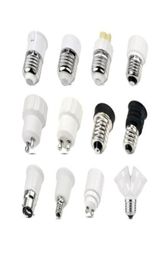 Led Lamp Bulb Base Conversion Holder Converter Socket Adapter GU10 G9 B22 E27 E14 E12 Fireproof Material For Home LightLighitng2215470