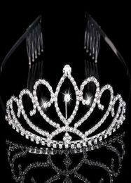 Bridal Tiaras Crowns Headpieces With Rhinestones Jewelry Evening Prom Party Pageant Crystal Wedding Accessories5647730