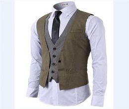 Waishidress Custom Made Black Grey Men Casual Suit Vests Solid Men039s Designer Bomber Jackets Groom Vest2579890