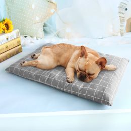 Mats Winter Dog Bed Warm Dog House Soft Pet Sleeping Mattress Plaid Mat Cat Beds Blanket Cushion Small Medium Large Dogs Sofa Kennel