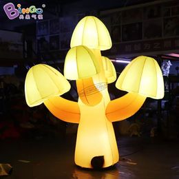 wholesale 6mH (20ft) with blower Newly custom made advertising inflatable lighting tree inflation artificial plants tree balloons for party event decoration