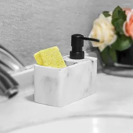 Liquid Soap Dispenser Dish Press Bottle Lotion Sponge Brush Combo Surface Kitchen With Capacity Pump Leakproof For Sink