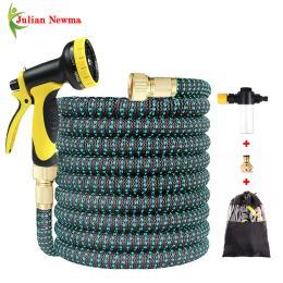 Reels Thicken Garden Hose Expandable Magic Flexible Watering Hoses Jardin Water Pipes Shrink Car Wash Spray Gun Tuinslang Irrigation