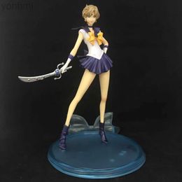 Action Toy Figures Anime Sailor Moon Crystal Sailor Uranus Tenoh Haruka PVC Action Figure Collectible Model Kids Toys Doll Gifts ldd240314