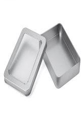 10773cm Open Window Metal Storage Cases Tin Boxes Steel display packaging can SN18238828320