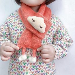 Korean Cute Cartoon Clouds Children's Scarf Winter Baby Neck Guards Scarves Boys Girls Knit Wool Thick Warm Collar Shawl O43325P