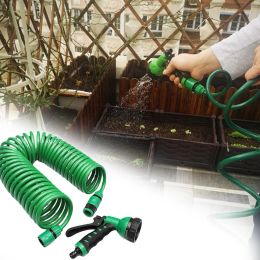 Reels EVA Garden Telescopic Spring Tube with Quick Connect Water Spray Sprinkler Plastic Water Pipe Gardening Gifts for Men Or Women