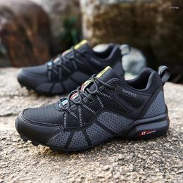 Casual Shoes 2024 Outdoor Genuine Trekking Couple Men Hiking Waterproof Non Slip Climbing Camping Sneakers