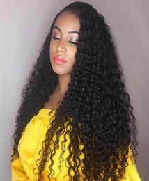 Ishow Brazilian Deep Wave 3 Human Hair Bundles With 4x4 Lace Closure Virgin Extensions for Women 828inch Natural Black9012373