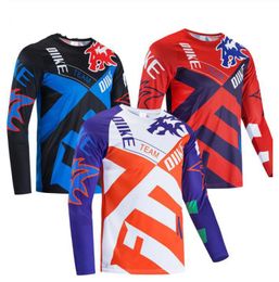 2021 new downhill crosscountry long Tshirt motorcycle suit DH mountain bike cycling suit jacket men039s long sleeve customiza5520778