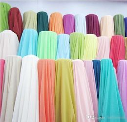 5Yards 100D Chiffon Dress Fabric Dresses Fabric for WeddingPromEveningPartyCocktailBridesmaid Dresses Cheap Colour Charts Dres3838104