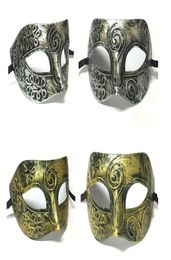 New retro plastic Roman knight mask Men and women039s masquerade ball masks Party favors Dress up7940012
