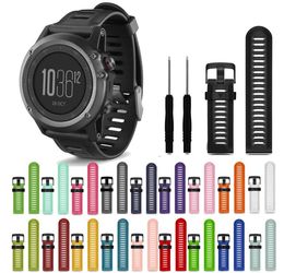 26mm Sport Rubber Silicone Strap Watchband for Garmin Fenix 3Fenix 3RFenix 5X Watch Bands Wristbands4742896