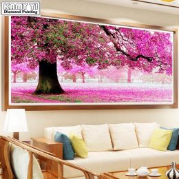 Stitch 5D DIY Full Diamond Painting Mosaic Purple Tree Wedding Decoration Cross Stitch Needlework Diamond Embroidery Home Decor XY20