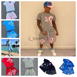 Designer-Syna-World-Trainingsanzug, Sport-Set, kurzärmelige Shorts, zweiteiliges Set, bedrucktes Herren-Damen-T-Shirt, Y2k-T-Shirts, kurzes Set, grafisches T-Shirt, Hip Hop, synaworld Sommer-Shirt sh