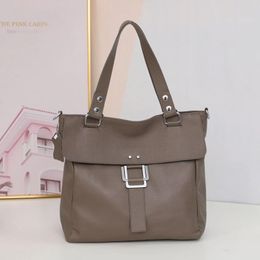 Evening Bags Women's Top Layer Cowhide Shoulder Bag Large Capacity Ladies Crossbody Luxury Tote High Quality Fashionable Casual Handbag