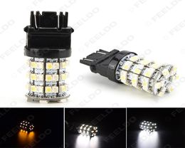 2pcs T20T25 3157 60SMD 1210 Chip WhiteYellow Dual Color Switchback Turn Signal Car LED Light 15924324573