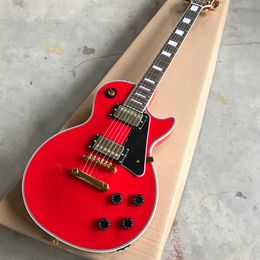 LP Custom Electric Guitar, Rosewood Fingerboard, Red Maple , Gold Hardware, 2 Pickups, Free Shipping