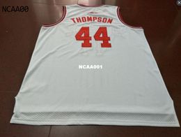 Cheap 21S 44 David Thompson RED WHITE NC STATE college Jersey Size S4XL OR CUSOM7607721