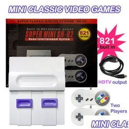 Portable Game Players 1080P Hdtv Tv-Out 821Video Handheld For Sfc Nes Games Consoles Children Family Gaming Hineree Drop Delivery Acce Otjml
