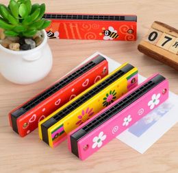 Toys Funny Wooden Harmonica Kids Music Instrument Educational Child Attractive Band Kit Children baby toys Birthday Gift Wooden to8430683