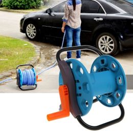 Reels Portable Garden 25M Water Hose Reel Cart Storage Rack Holder Winding Waterpipe Bracket Shaking Tools