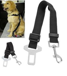 Adjustable Pet Cat Dog Car Safety Belt Collars Pet Restraint Lead Leash Travel Clip Car Safety Harness For Most Vehicle7310905