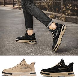 2024 Men's Shoes Spring New Anti slip and Wear resistant Work Shoes Men's Workwear Shoes Trend Versatile Thick Sole Men's