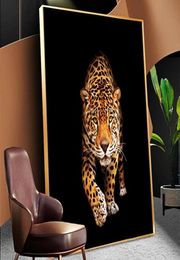 Wild Leopard Canvas Paintings on The Wall Feral Animals Posters and Prints Wall Art Cuadros Pictures for Home Living Room Decor2823476