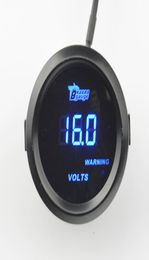 2 Inch Black Shell And blue LED Light auto Car motorcycle 12V voltage meter Volt gauge 1588636