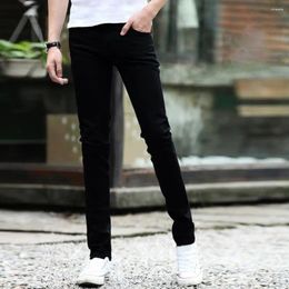 Men's Jeans Trendy Denim Trousers Anti-pilling Mid-rise 3D Cutting Male Autumn Slim Fit Pencil Versatile
