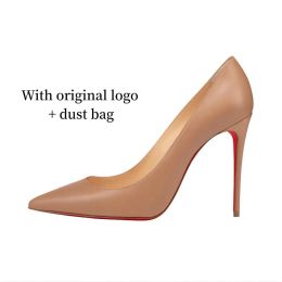 Red Famous Designer Bottoms Heels High Heel Thin Classic Pointed T Stiletto Black Patent Genuine Leather Pump Dress Women Sandals Whitedress 31
