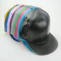 2017 New Leather Blank No brand snapback caps baseball Hats270v