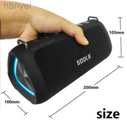 Portable Speakers SODLK T18 80W High-Power caixa de som Bluetooth Speaker Outdoor Wireless Subwoofer Soundbar TES Party Karaoke Mega Bass With Mic 240314