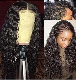 Pre plucked 360 Lace Frontal Wig Water Wave Natural Colour Brazilian Remy Human Hair Wigs For black Women 1306042804