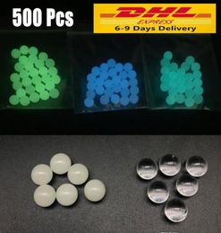 DHL Ship 6mm 8mm Luminous Glowing Quartz Terp Dab Pearl Ball Insert Blue Green Glass Terp Top Pearls Banger Nails Glass Bongs Dab 2714880