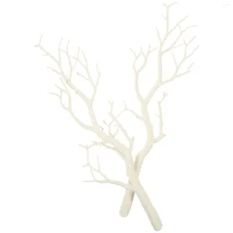 Decorative Flowers 2 Pcs Filling Dry Branches Wedding Decorations Artificial Antlers Tree White Birch
