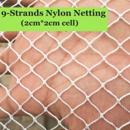 Netting Knotted Nylon Netting,9Strands Soft Nylon Mesh Anti Bird Netting Garden fence and Crops Protective Fencing Mesh,Cat Chicken Net