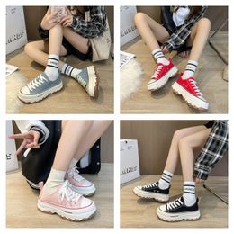 Top Italy Casual Shoes height reaction sneakers triple black white multi-color suede red blue yellow fluo tan luxury men women designer Trainers GAI