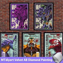 Stitch EVA Classic Japanese Anime Diamond Embroidery Robot Warrior Diamond Painting 5D Full Drill Kit Cross Stitch Art Home Decoration