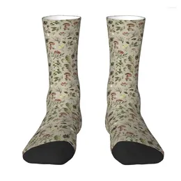 Men's Socks Sweet Autumn Pattern Men Women Crew Unisex Cool 3D Printed Mushroom Dress