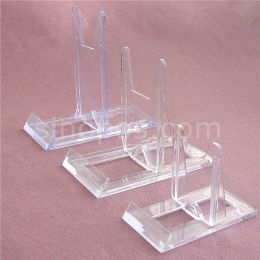 Racks Clear movable display easel, plate tray dish ceramics tiles book cell phone picture adjustable plastic rack Art exhibition stand