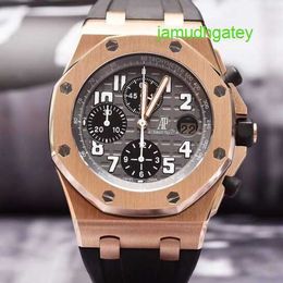AP Mechanical Watch Pilot Watch Mens Royal Oak Offshore 25940OK 18K Rose Gold 42mm Diameter Timing Automatic Mechanical Male Sports Luxury Watch